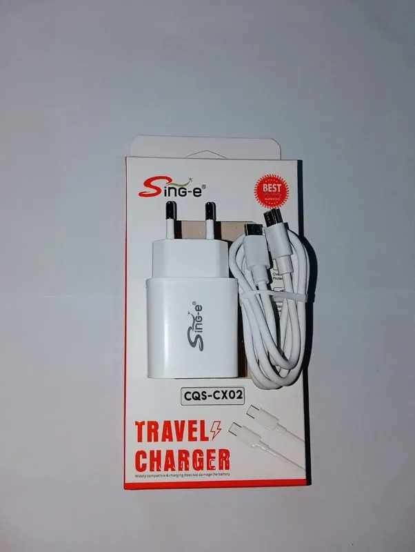 Type-C to Type-C Kabel Data CQS-CX02 Putih