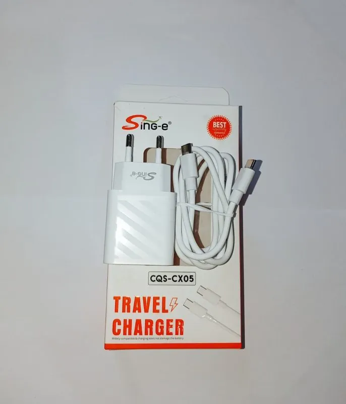 Type-C to Type-C Kabel Data CQS-CX05 Putih