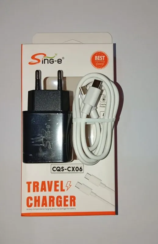 Type-C to Type-C Kabel Data CQS-CX06 Hitam