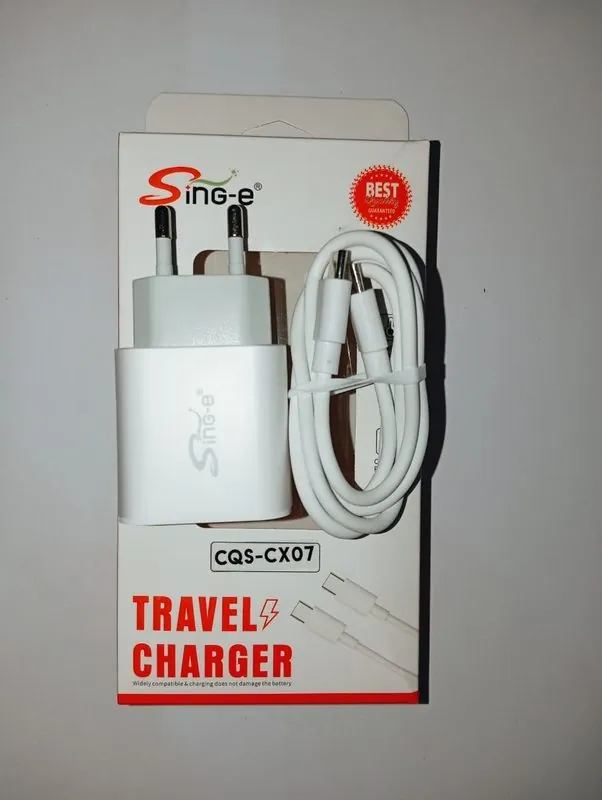 Type-C to Type-C Kabel Data CQS-CX07 Putih