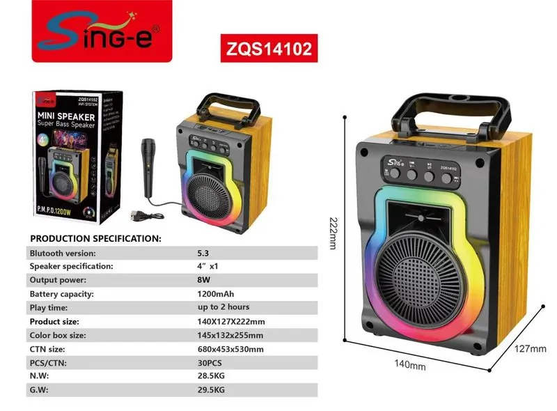 Sing-e ZQS14102 Speaker Mini